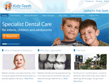 Tablet Screenshot of kidz-teeth.com